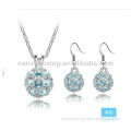Chunky jewelry sets with Austrian crystal S-2064